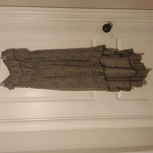 Madmodele leopard print halter dress with belt. Size XL.